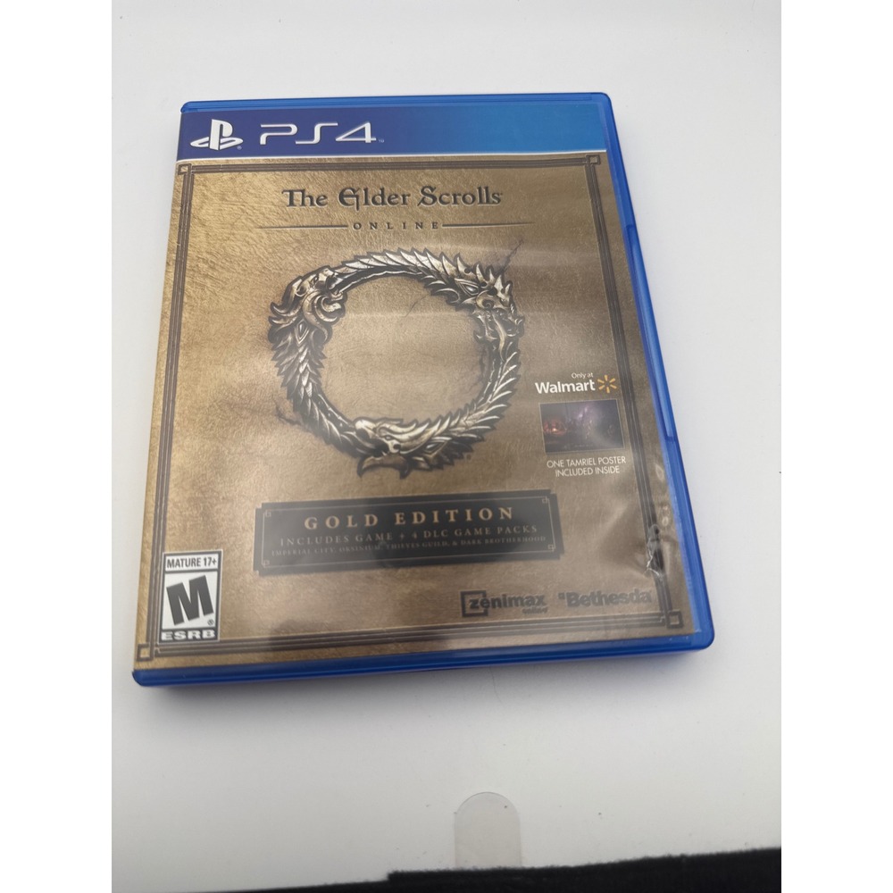 The Elder Scrolls Online Gold Edition PS4 PlayStation 4 Game 4 DLC Packs Walmart